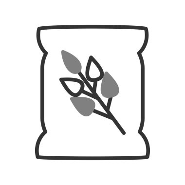 Tohum çantası simgesini, vektör çizim