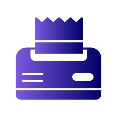 Doku kutusu simgesinin vektör çizimi