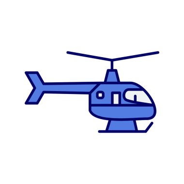 Helikopter simge vektör çizim