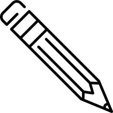 Kalem simgesi, vektör illüstrasyonu