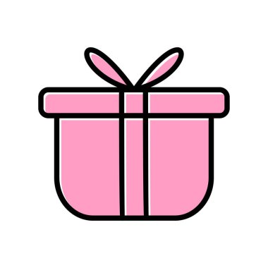 hediye simgesi, vektör çizimi 