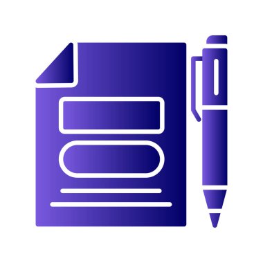  Gündem simgesi vektör illüstrasyonu