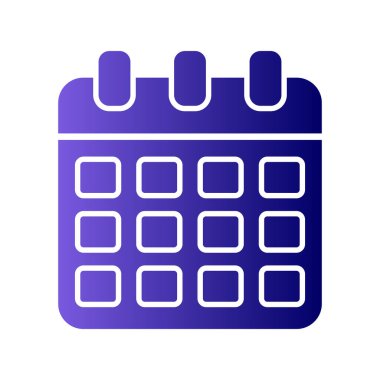 Takvim simgesi, vektör çizimi 