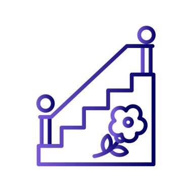 merdiven simgesi, konsept resimleme 