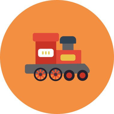 tren simgesi, vektör illüstrasyonu