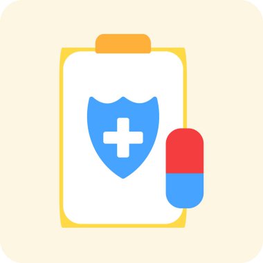 Tıbbi Tabletler ikonu. vektör illüstrasyonu