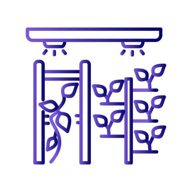 Sürüm bahçesi ikon vektör illüstrasyonu