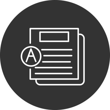 test simgesi vektör illüstrasyonu