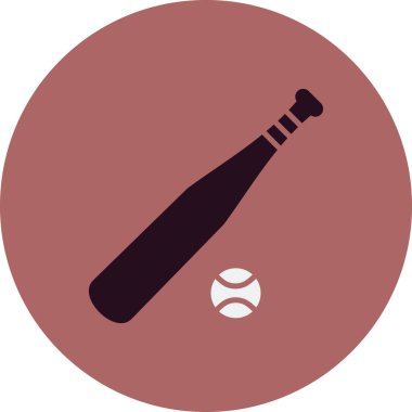 Beyzbol simgesi, vektör illüstrasyonu