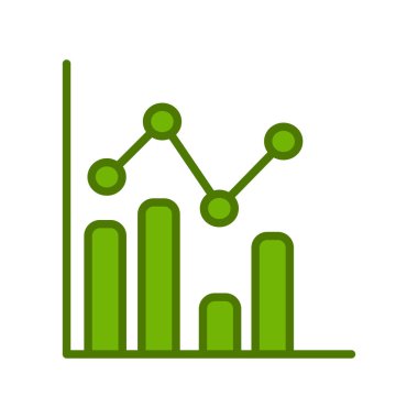 İş grafiği İstatistikler, basit web simgesi