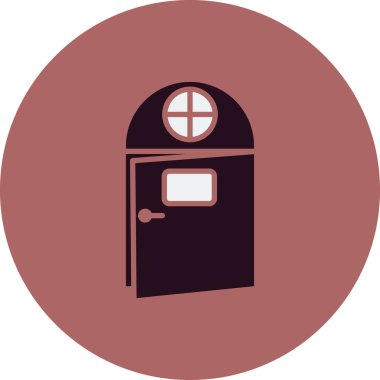 Kapılar. Web simgesi basit tasarım