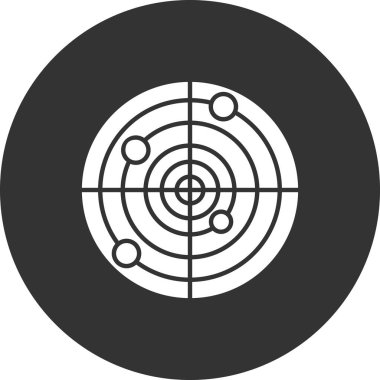 radar simgesi vektör illüstrasyonu