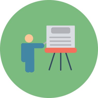 öğretmen simgesi vektör illüstrasyonu