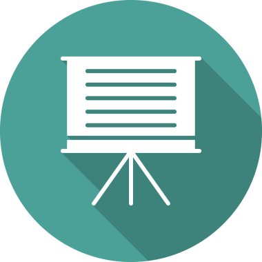 sunum simgesi vektör illüstrasyonu