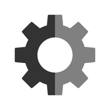 Cog simgesi vektör illüstrasyonu