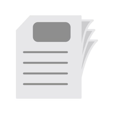 Kağıt, belge simgesi modada  