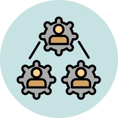 Ağ simgesi, vektör illüstrasyonu