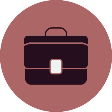 evrak çantası simgesi, vektör illüstrasyonu 