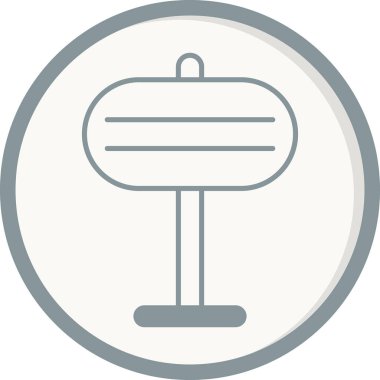 Bildirim Kurulu simgesi vektör illüstrasyonu 