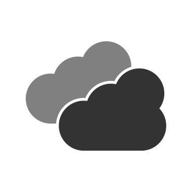 Bulut simgesi vektör illüstrasyonu