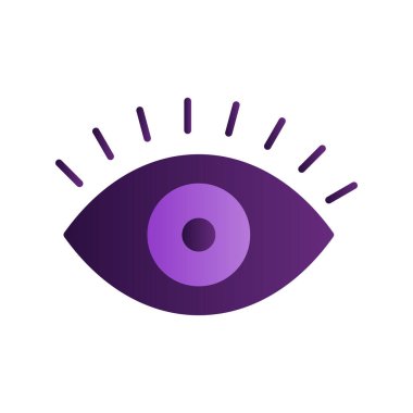 Göz simgesi vektör illüstrasyonu