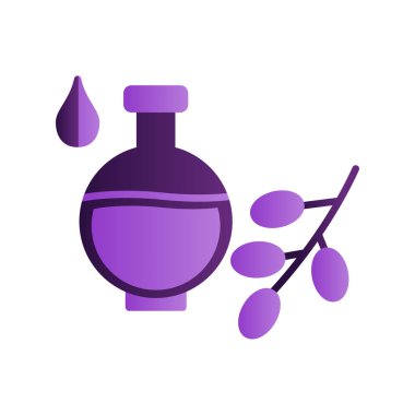 Organik yağ ikonu vektör illüstrasyonu