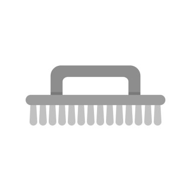 Temizlik fırça simge vektör çizim