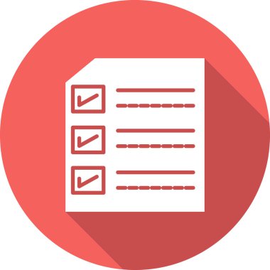 Kontrol listesi. Web simgesi vektör illüstrasyonu 