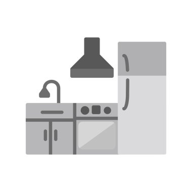 Mutfak simgesi vektör illüstrasyonu