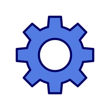 Cog simgesi vektör illüstrasyonu