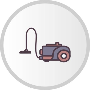Elektrik süpürgesi ikonu. özet çizimi  