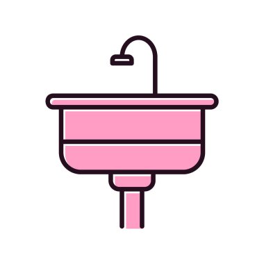 batık simgesi vektör illüstrasyonu