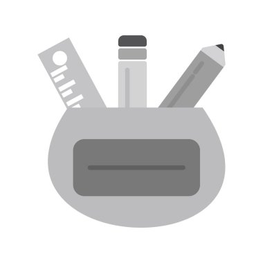 Kalem kutusu simgesi, vektör illüstrasyonu