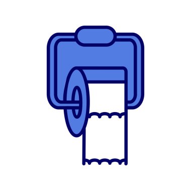 tuvalet kağıdı ikonu vektör illüstrasyonu