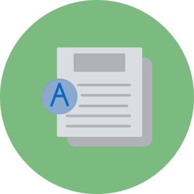 test simgesi vektör illüstrasyonu