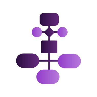 iş akışı simgesi, vektör illüstrasyonu