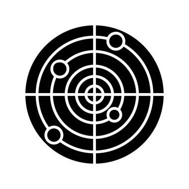 radar simgesi vektör illüstrasyonu