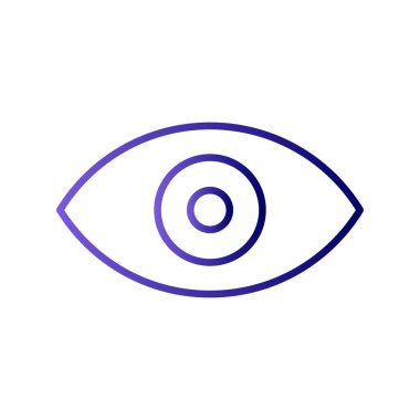 Göz simgesi vektör illüstrasyonu