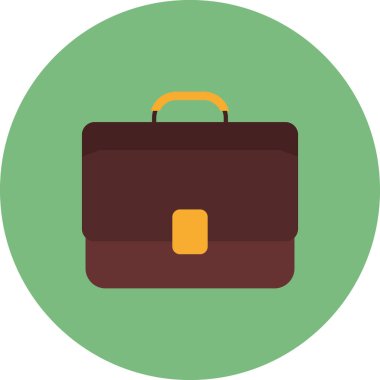 evrak çantası simgesi, vektör illüstrasyonu 