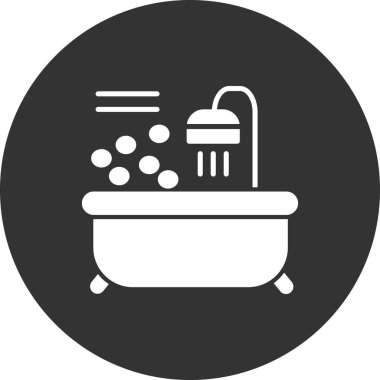 Küvet. Web simgesi basit tasarım 