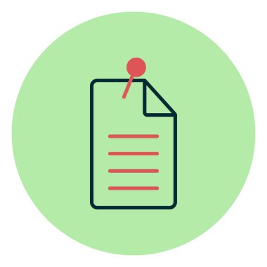 Kağıt, belge simgesi modada  