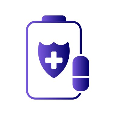 Tıbbi Tabletler ikonu. vektör illüstrasyonu