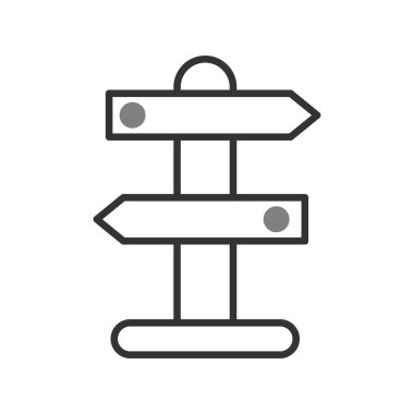 Pano simge vektör illüstrasyonunu imzala