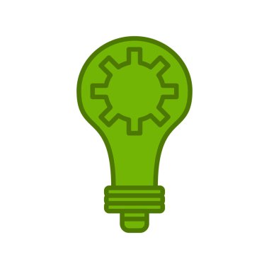 ampul vektörü ince çizgi simgesi