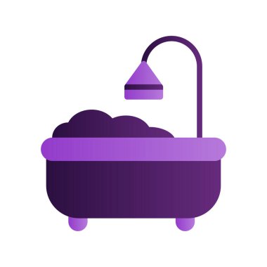 Küvet. Web simgesi basit tasarım 