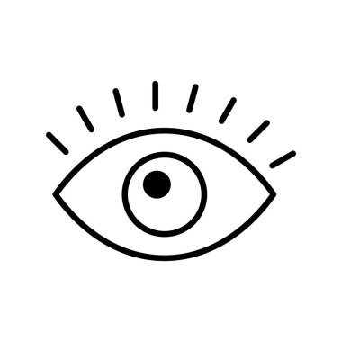 Göz simgesi vektör illüstrasyonu
