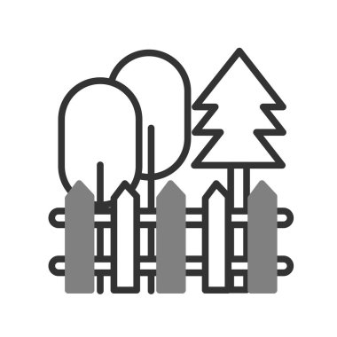 Bahçe ikonu vektör illüstrasyonu