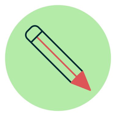 Kalem simgesi, vektör illüstrasyonu