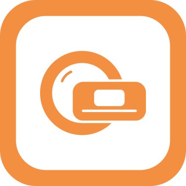 Moda stili izole edilmiş arkaplanda bulaşık makinesi simgesi