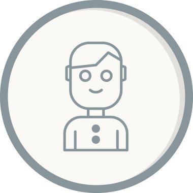 avatar vektör simgesi modern basit illüstrasyon 